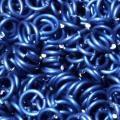 100 ct. 16 ga Deep Blue Anodized Aluminum 1/4" Links 100 ct. 16 ga Deep Blue Anodized Aluminum 1/4" Links
