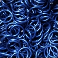 100 ct. 16 ga Deep Blue Anodized Aluminum 3/8" Links 100 ct. 16 ga Deep Blue Anodized Aluminum 3/8" Links